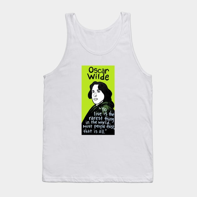 Oscar Wilde pop folk art Tank Top by krusefolkart